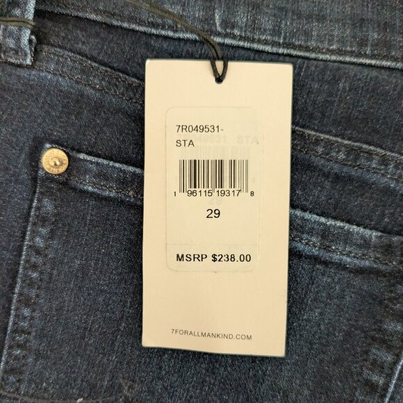 7 FOR ALL MANKIND josefina feminine boyfriend Women's Jeans Size 29 NWT - Picture 9 of 9